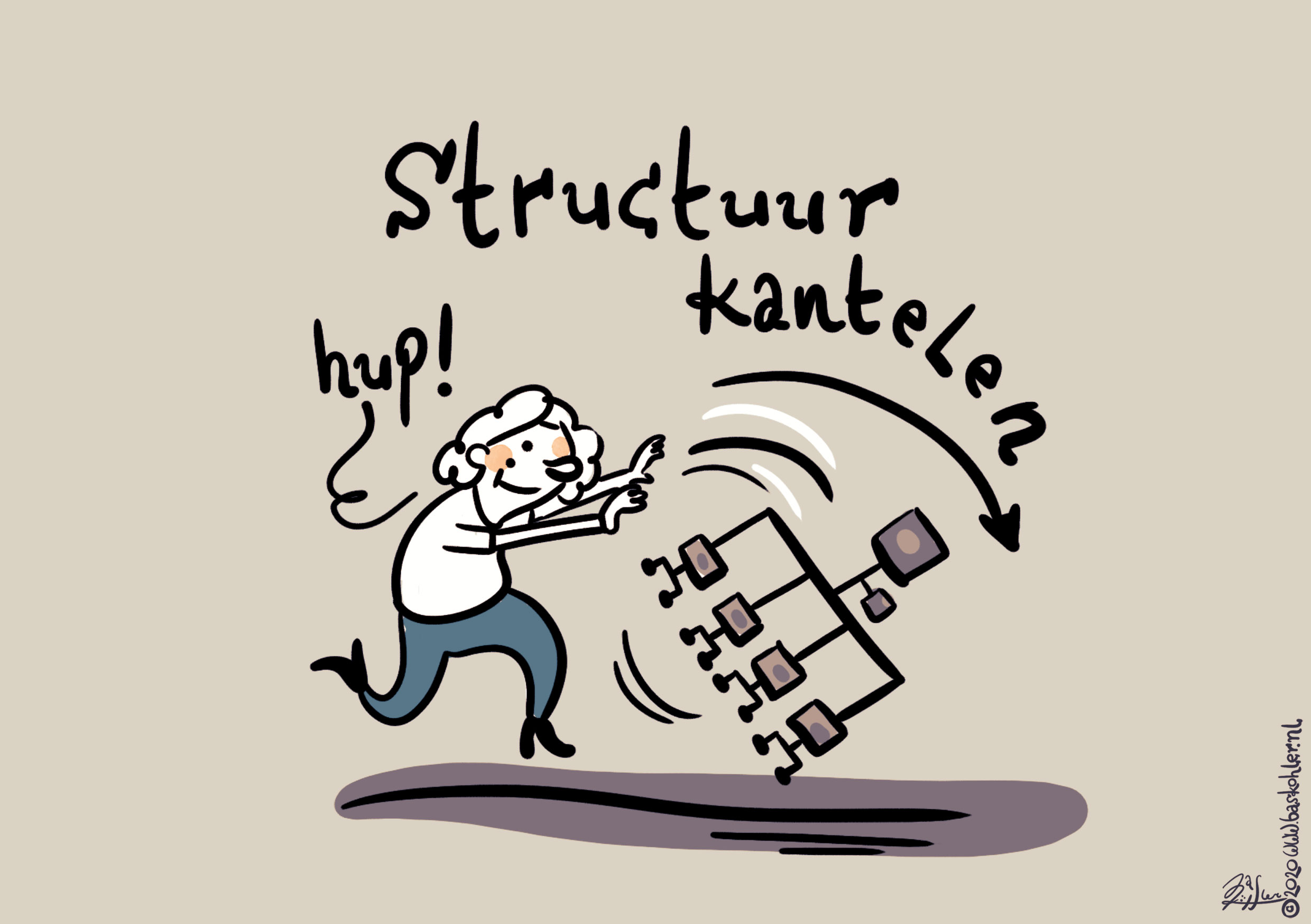 Kantelen betekent ook echt kantelen